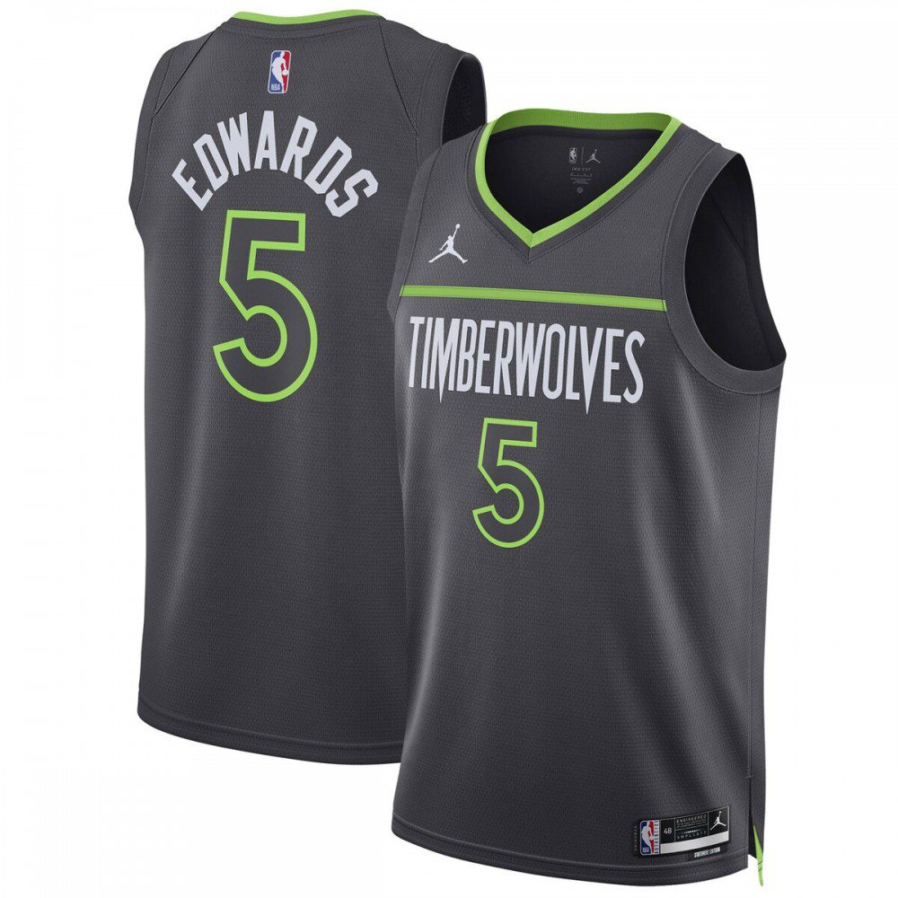 Anthony Edwards Minnesota Timberwolves Jordan Brand Unisex Swingman Black Jersey - Statement Edition-Pro Kit Vault | Brand New 26/27 Sports Jerseys